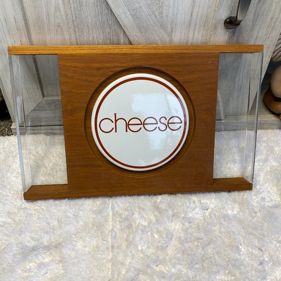 Goodwood Cheese Serving Board Tray Teak Wood Home Decor Mid Century Trivet 1970 - Picture 3 of 11